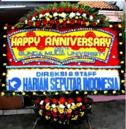 Bunga Papan Anniversary Ukuran 2×1 M
