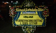 Toko bunga papan di jalan Bangka, kota Bandung