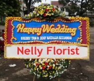 bunga papan pernikahan