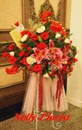 standing flower happy wedding SF-014