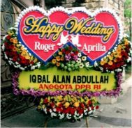 bunga karangan wedding WE-021